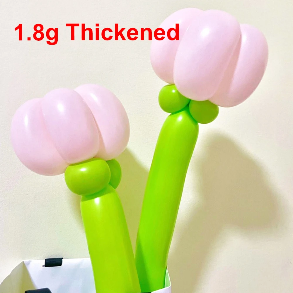 Long Strip Latex Balloon 100 PCS Red Green Yellow Blue Pink Mixed DIY Birthday Party Wedding Ballons Baby Shower Decoration