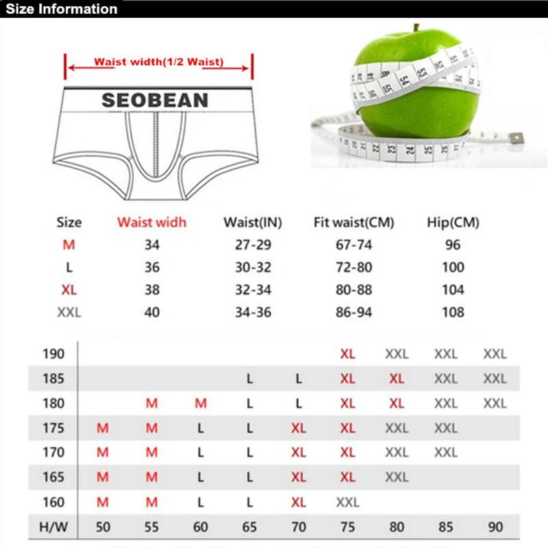 SEOBEAN Brand Men's Underwear Boxers Shorts Breathable Cotton Underpants Comfortable Sexy Panties Boxer For Man