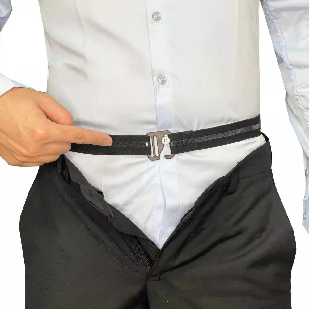 Non-slip Elastic Waistband Anti Wrinkle Shirt Stay Best Belt Business