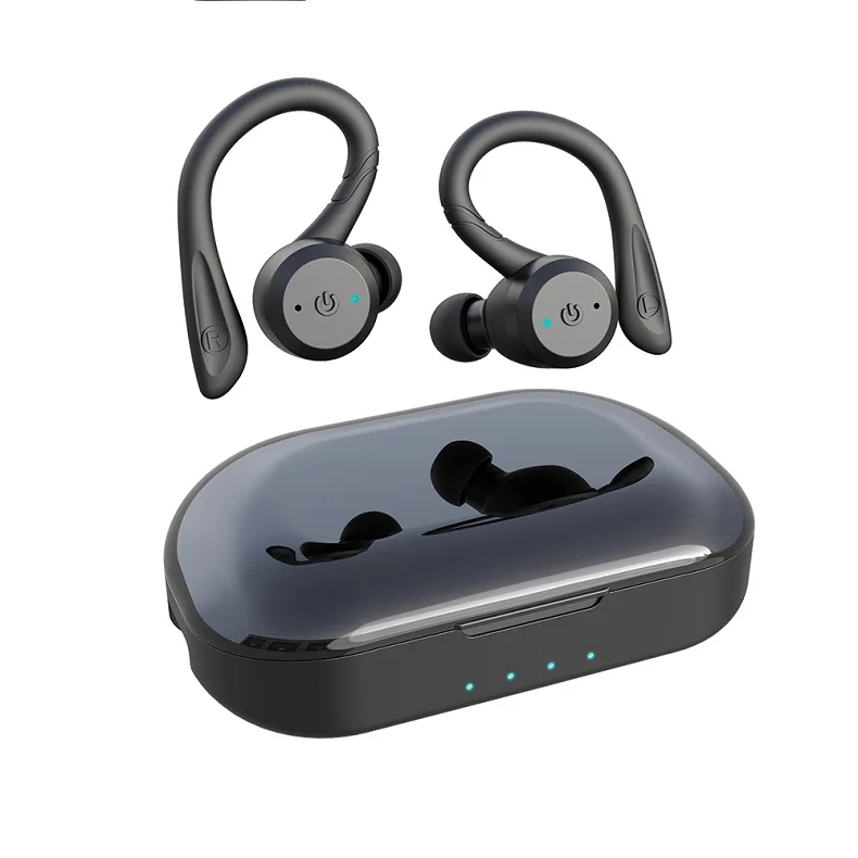 20 Hours Play Time Swimming Waterproof Bluetooth Earphone Dual Wear Style Sport Wireless Headset TWS IPX7 Earbuds Stereo