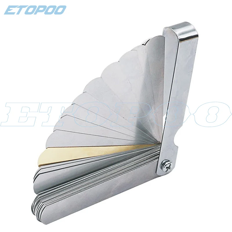 0.04-0.88mm 32 Blades Feeler Gauge Metric Gap Filler Thickness Gage Measurment Tool 1-15mm Plug Feeler