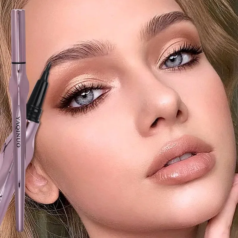 2Points Eyebrow Pencil Long Lasting Easy To Grip Eyebrow Tattoo Waterproof Thin Liquid Lying Silkworm Brow Pen Korean Makeup New