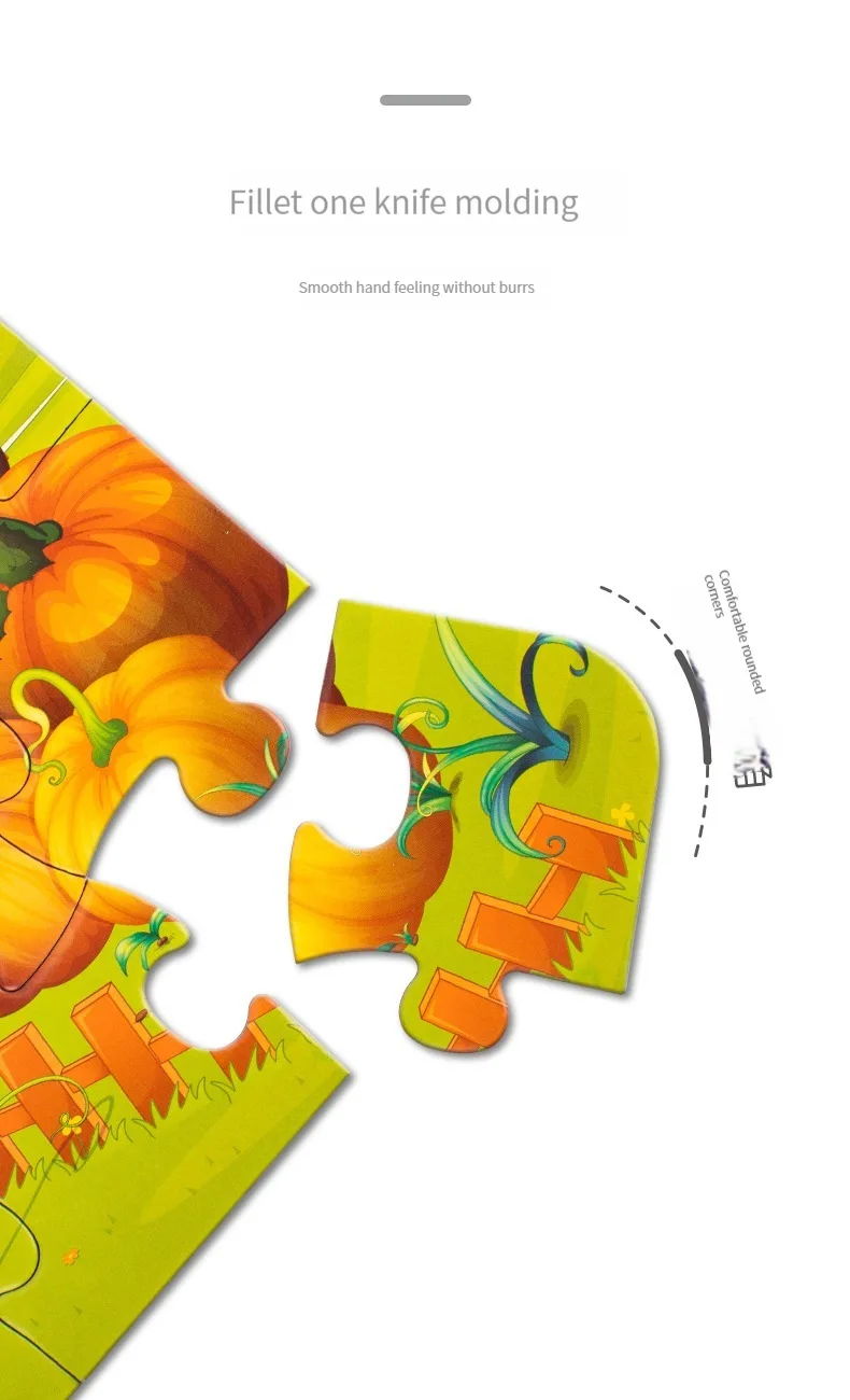 24PCS Kids Puzzle Cute Animal Undersea Cartoon Low Difficulty Drawing Small Challenge Educational Toys Gifts Kindergarten Toys