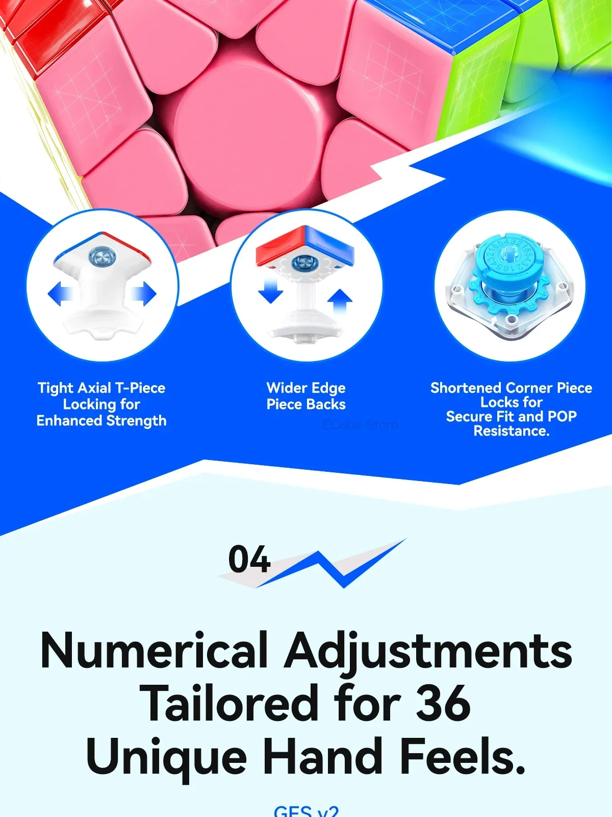 [ECube] GAN Megaminx V2 Maglev UV Magnetic Original High Quality Speed Magic Cube Dodecahedron Magnets Speed Puzzle Gift Toy