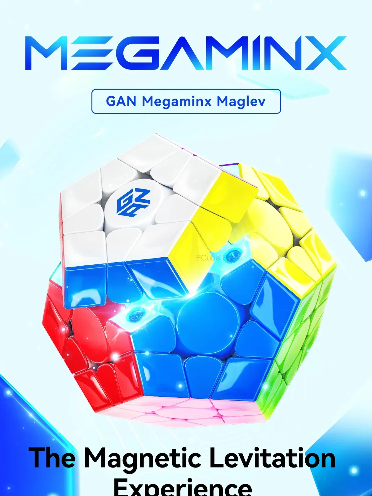 [ECube] GAN Megaminx V2 Maglev UV Magnetic Original High Quality Speed Magic Cube Dodecahedron Magnets Speed Puzzle Gift Toy