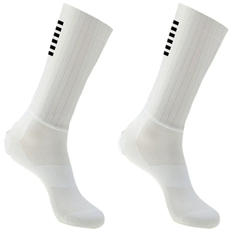 2026 New Summer Whiteline Anti Aero Socks Slip Silicone Cycling Socks Men Bicycle Sport Running Bike Socks Calcetines