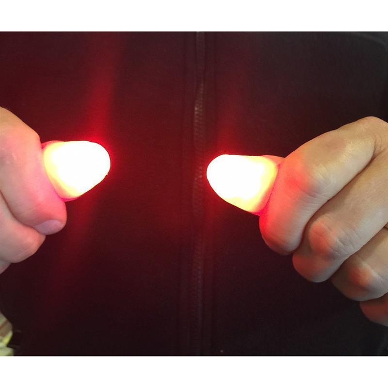 2/4/6pcs Magic Light Up Finger Fingers LED Tricks Thumb Props Christmas Christmas Festival Party Novelty Funny Toys