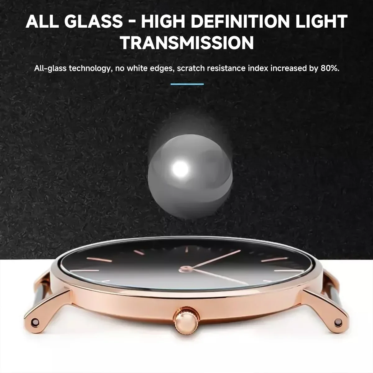 26-46mm Universal Tempered Glass Smartwatch Screen Protector Protective Film 28mm 30mm 32mm 38mm 40mm 41mm 42mm Diameter 2-5PCS
