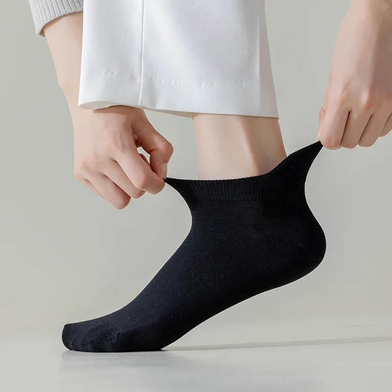 5 Pairs/Lot Socks women's Casual Breathable White Ankle Sock Summer Low Cut Thin Short No-Show Elastic Sox Calcetines