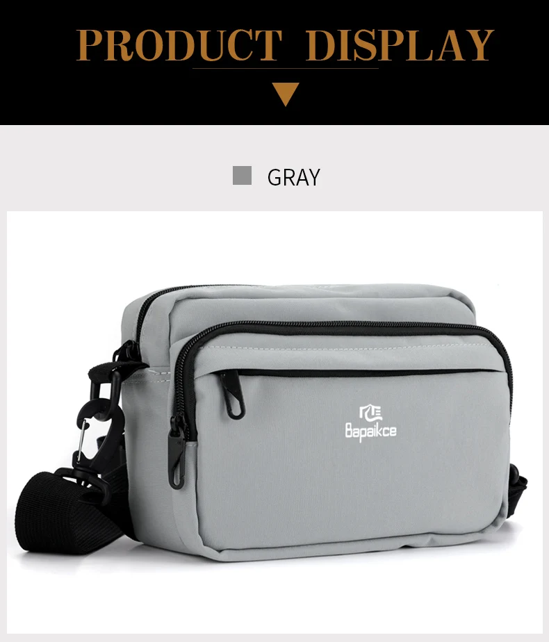 New High Quality Men's Crossbody Bag Canvas Men's Shoulder Bag Multi Functional Men's Messenger Bag Multi Pocket Men's Bag