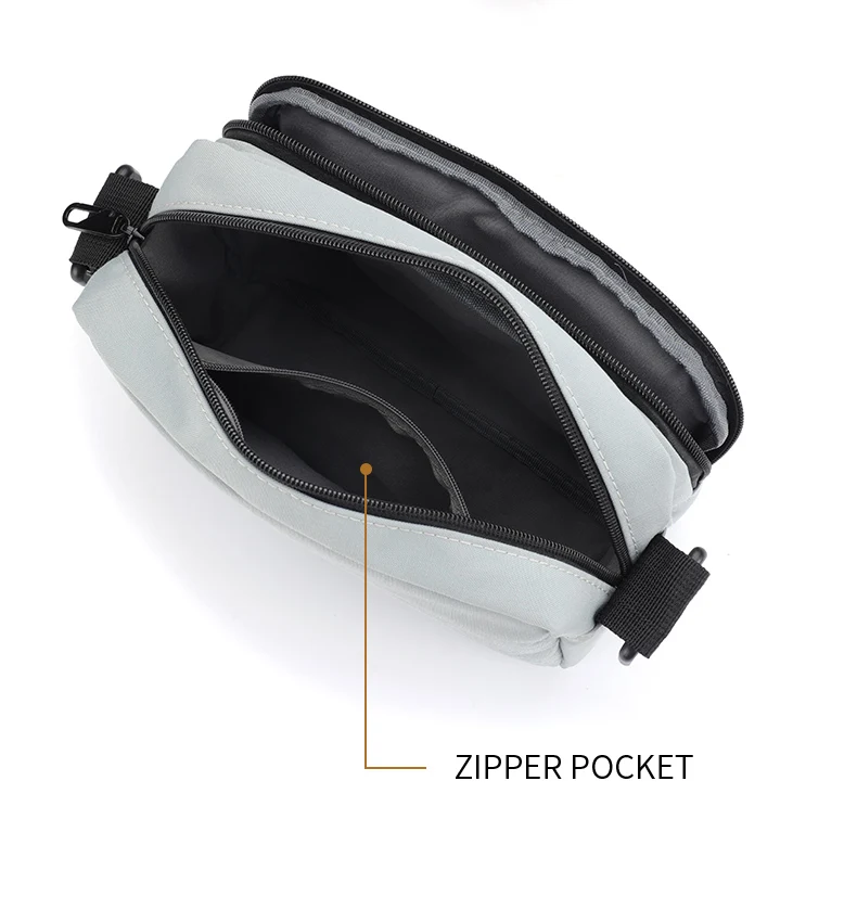 New High Quality Men's Crossbody Bag Canvas Men's Shoulder Bag Multi Functional Men's Messenger Bag Multi Pocket Men's Bag