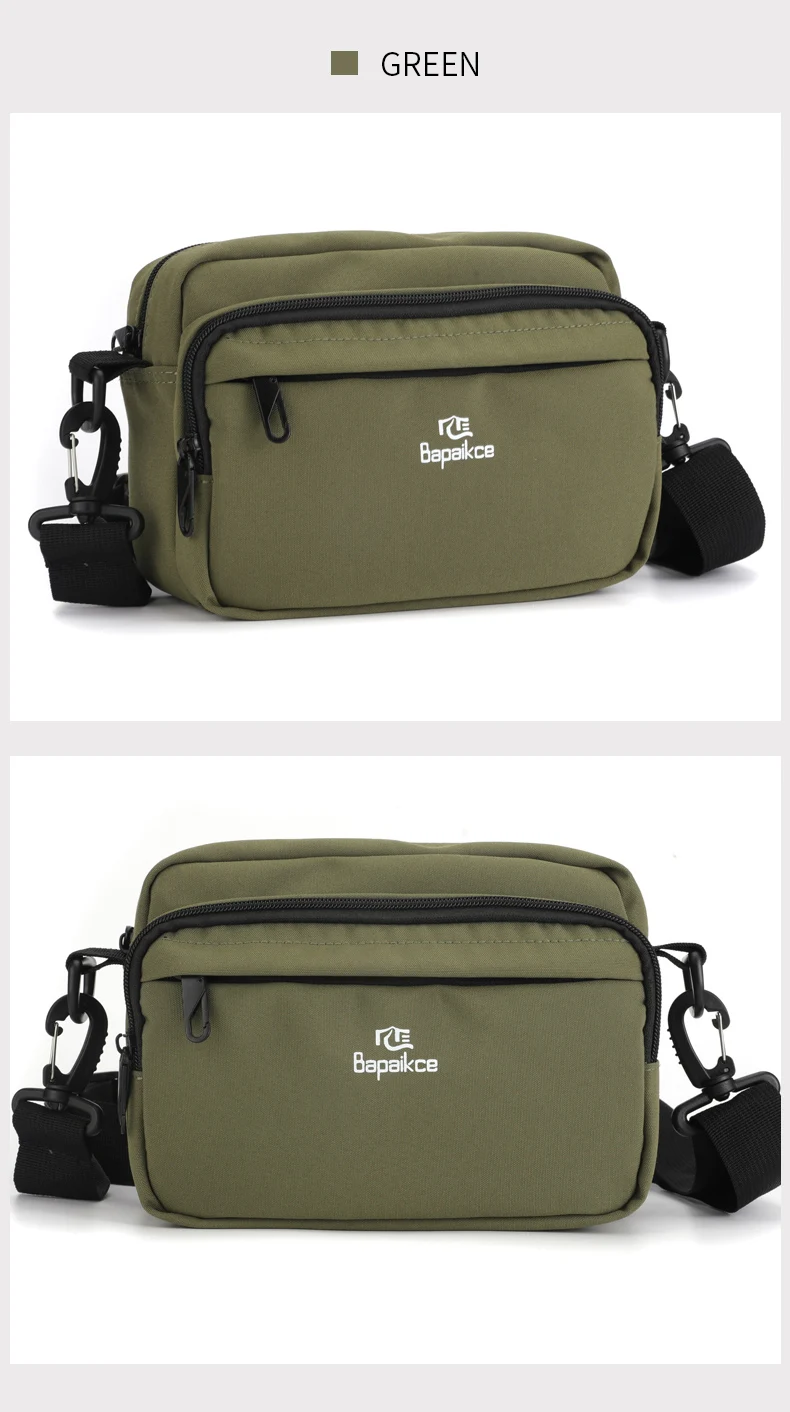 New High Quality Men's Crossbody Bag Canvas Men's Shoulder Bag Multi Functional Men's Messenger Bag Multi Pocket Men's Bag