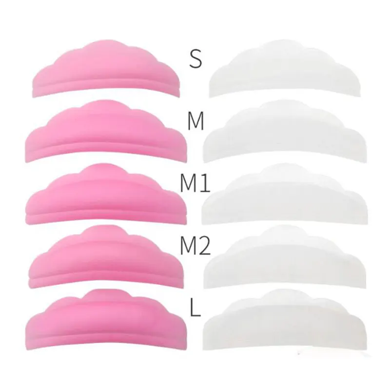 5Pairs Silicone Eyelash Lifting Kit Lash Perming Rods lamination Pad 3D Lashes Extension Curler Accessories Applicator Tool
