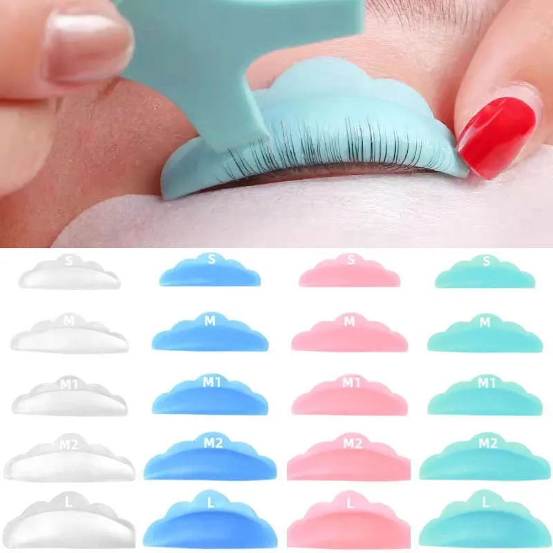 5Pairs Silicone Eyelash Lifting Kit Lash Perming Rods lamination Pad 3D Lashes Extension Curler Accessories Applicator Tool