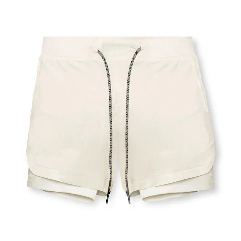 Summer Man Fitness Sport Shorts Men's Jogging Gym Bodybuilding Short Pants Breathable Training Sportswear double-deck Shorts Men
