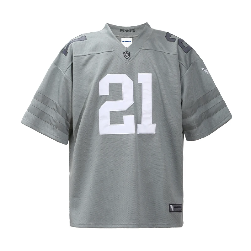 American Oversized #21 Tshirt Short Sleeved Summer Women's Mesh Quick Drying Breathable Rugby Basketball T-shirt Sports Jersey