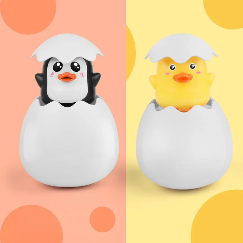 Baby Bathing Toy Kids Cute Duck Penguin Egg Water Spray Sprinkler Bathroom Sprinkling Shower Swimming Water Toys For Kids Gift