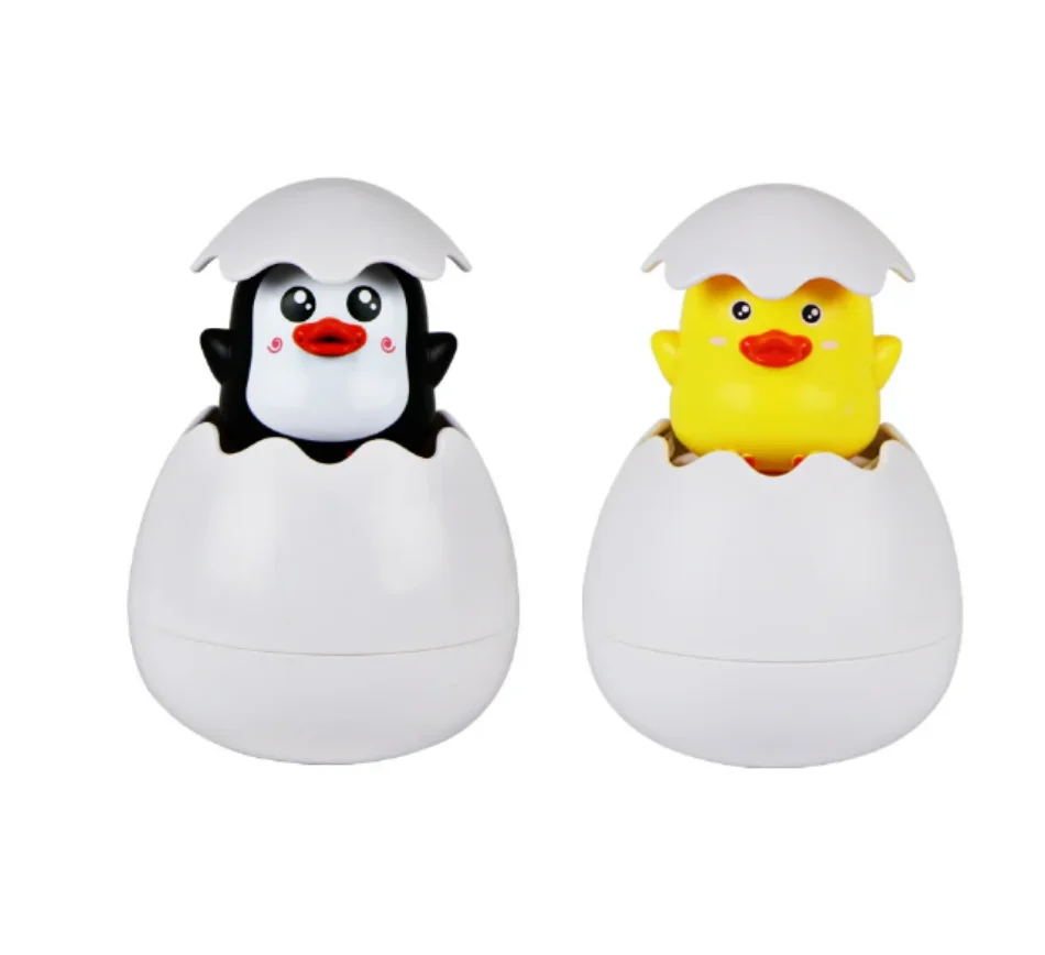Baby Bathing Toy Kids Cute Duck Penguin Egg Water Spray Sprinkler Bathroom Sprinkling Shower Swimming Water Toys For Kids Gift