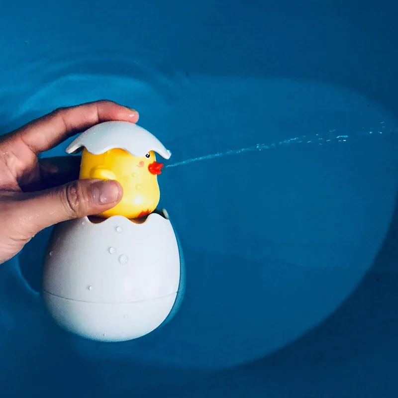 Baby Bathing Toy Kids Cute Duck Penguin Egg Water Spray Sprinkler Bathroom Sprinkling Shower Swimming Water Toys For Kids Gift