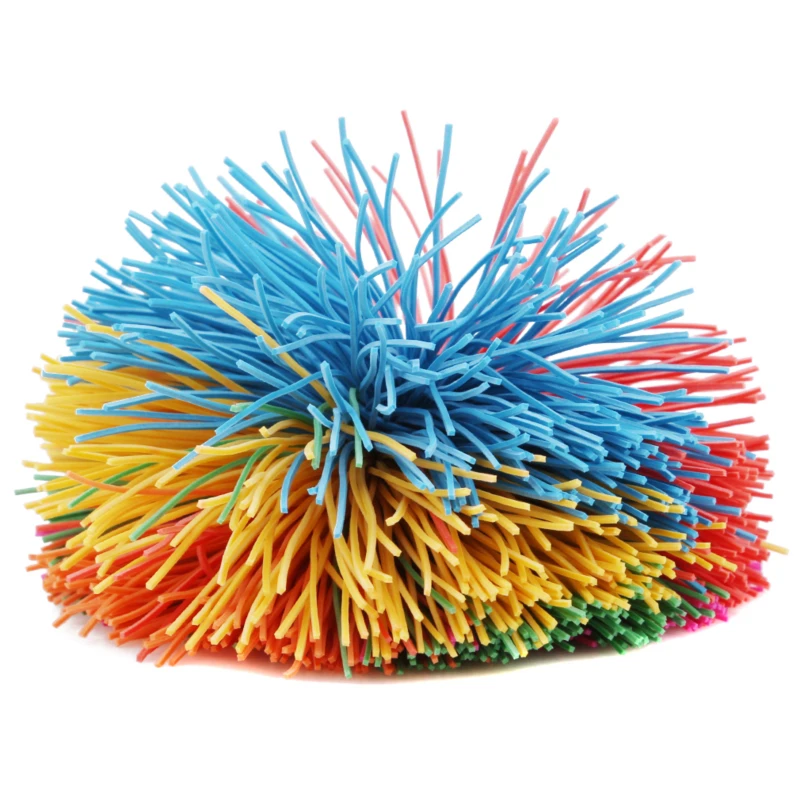 Anti-Stress 6cm/9cm Rainbow Fidget Sensory Koosh Ball Baby Funny Stretchy Ball Stress Relief Kids Autism Special Needs