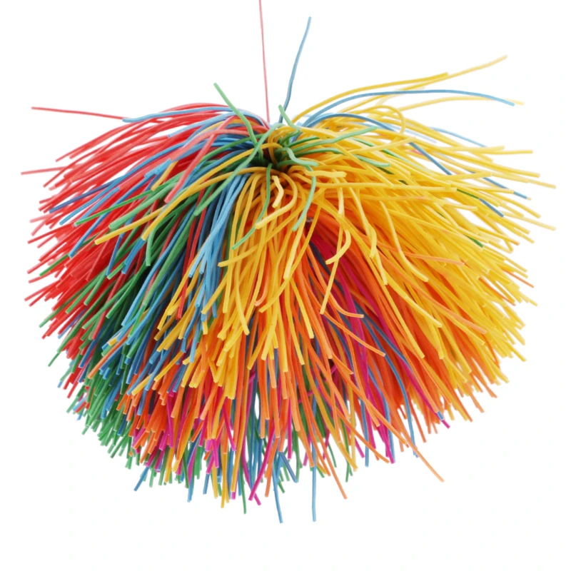 Anti-Stress 6cm/9cm Rainbow Fidget Sensory Koosh Ball Baby Funny Stretchy Ball Stress Relief Kids Autism Special Needs