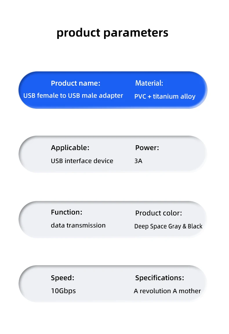 90 Degree USB 3.0 Male to Female Right Angle Extension Adapter USB Upward Elbow Adapter 10Gbps For Laptop PC Connector Converte