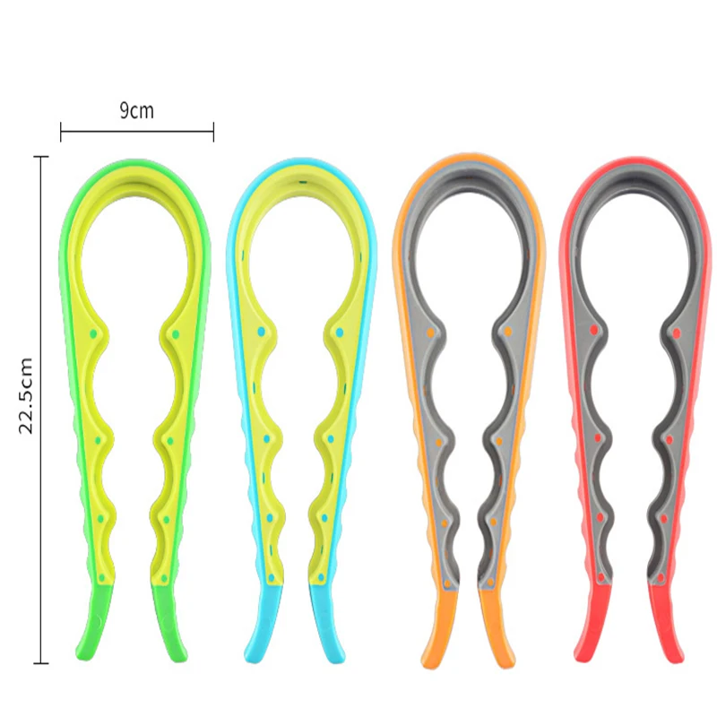 Multifunctional Four-in-One Size Bottle Cap Opener Non-Slip Twist-On Kitchen Household Tool