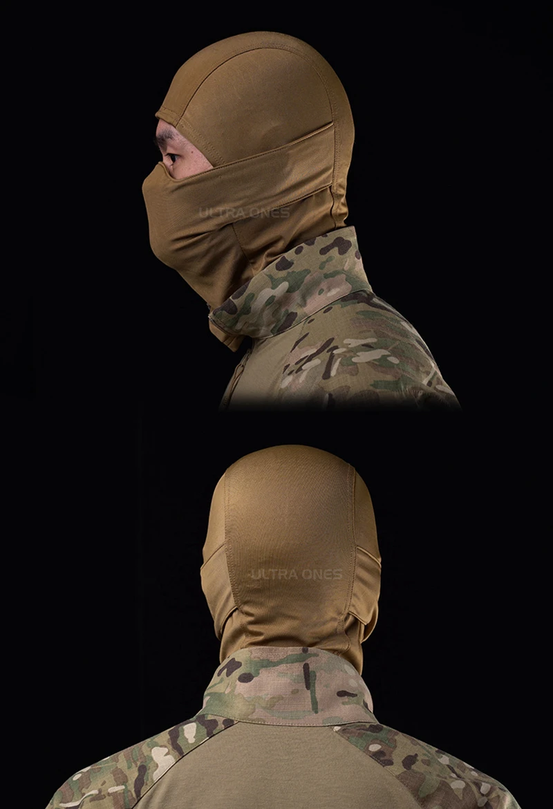 Tactical Mask Outdoor Balaclava Head Hood Silicone Half Face Windproof Headgear Airsoft Hunting CS Game Sunscreen Cap