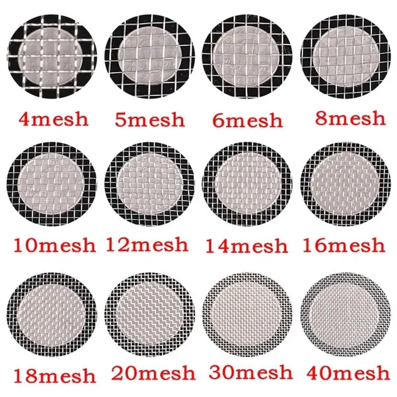 1pcs 304 Stainless Steel Filter Screen 5/8/20/30/40-500 Mesh Woven Wire High Quality Stainless Steel Screening Filter Sheet