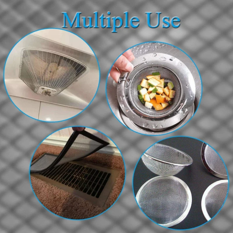 1pcs 304 Stainless Steel Filter Screen 5/8/20/30/40-500 Mesh Woven Wire High Quality Stainless Steel Screening Filter Sheet