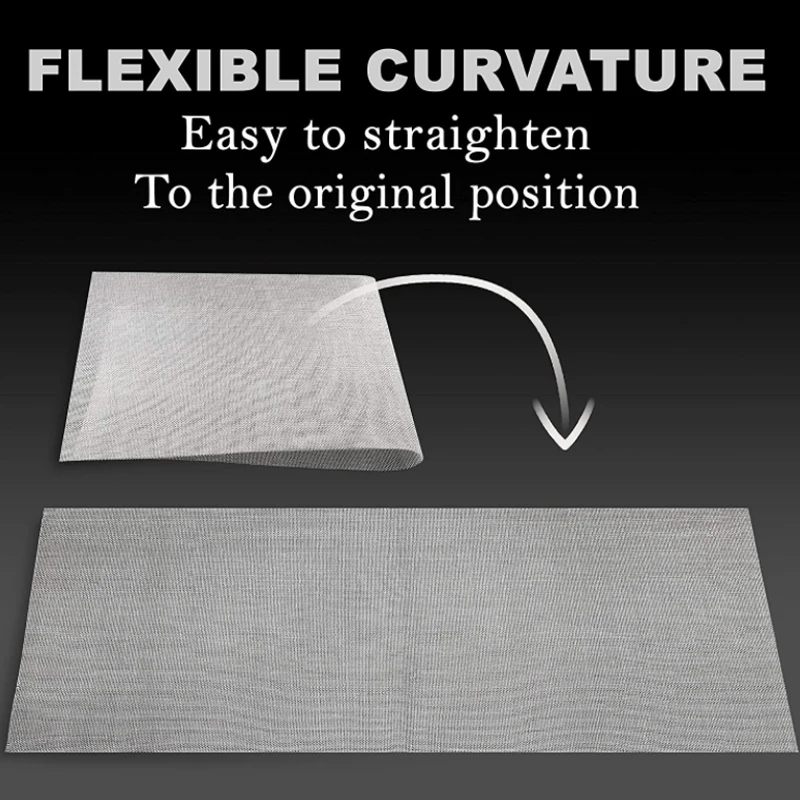 1pcs 304 Stainless Steel Filter Screen 5/8/20/30/40-500 Mesh Woven Wire High Quality Stainless Steel Screening Filter Sheet