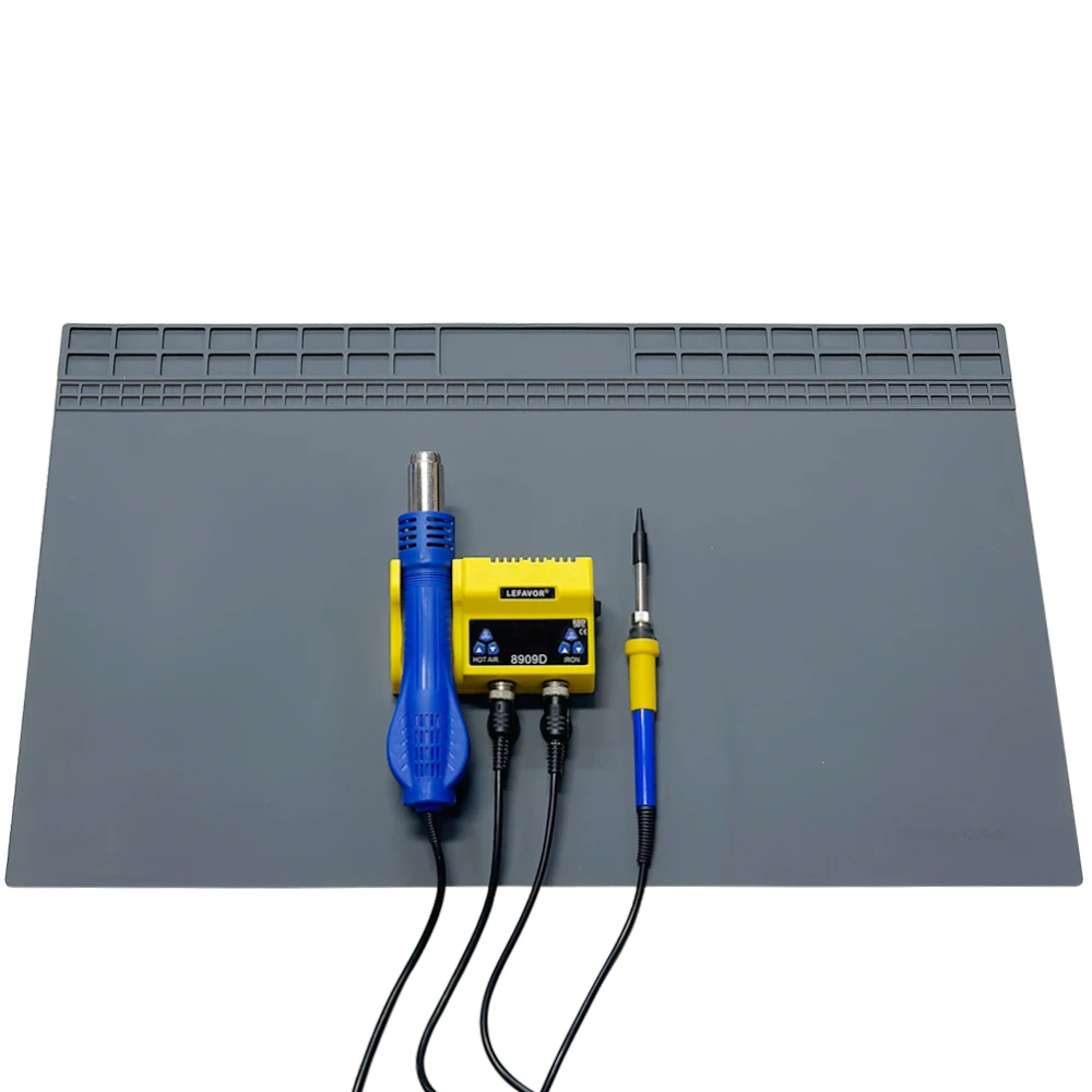 Silicone Soldering Mat Pad Desk Platform for Welding Station Iron Phone PC Repair Magnetic Heat Insulation No Lead S-160
