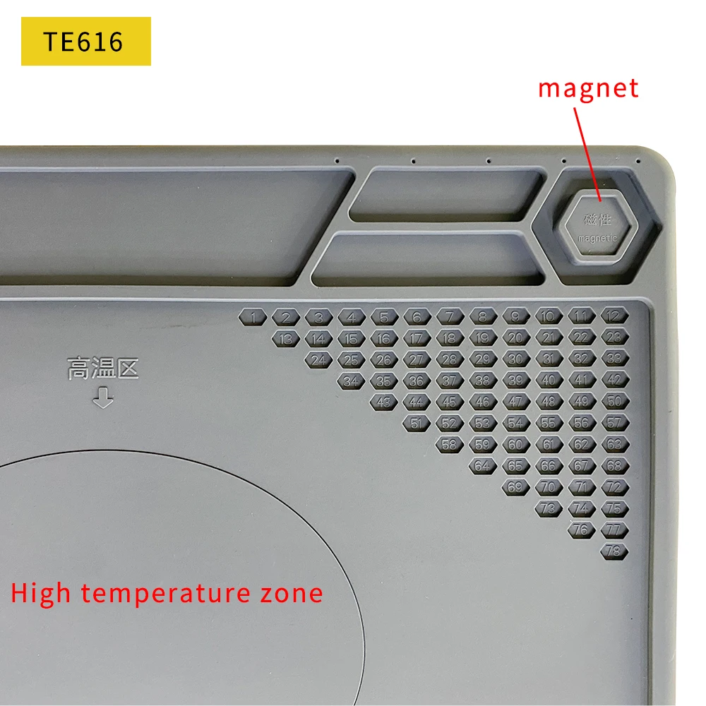 Silicone Soldering Mat Pad Desk Platform for Welding Station Iron Phone PC Repair Magnetic Heat Insulation No Lead S-160