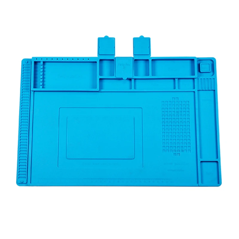 Silicone Soldering Mat Pad Desk Platform for Welding Station Iron Phone PC Repair Magnetic Heat Insulation No Lead S-160