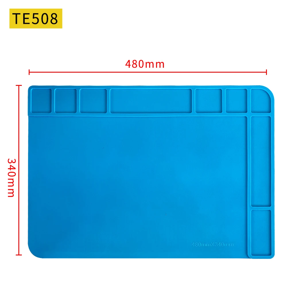 Silicone Soldering Mat Pad Desk Platform for Welding Station Iron Phone PC Repair Magnetic Heat Insulation No Lead S-160