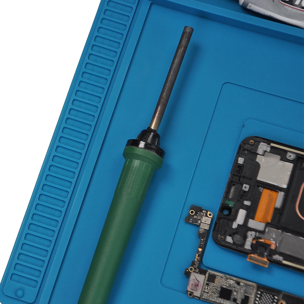 Silicone Soldering Mat Pad Desk Platform for Welding Station Iron Phone PC Repair Magnetic Heat Insulation No Lead S-160