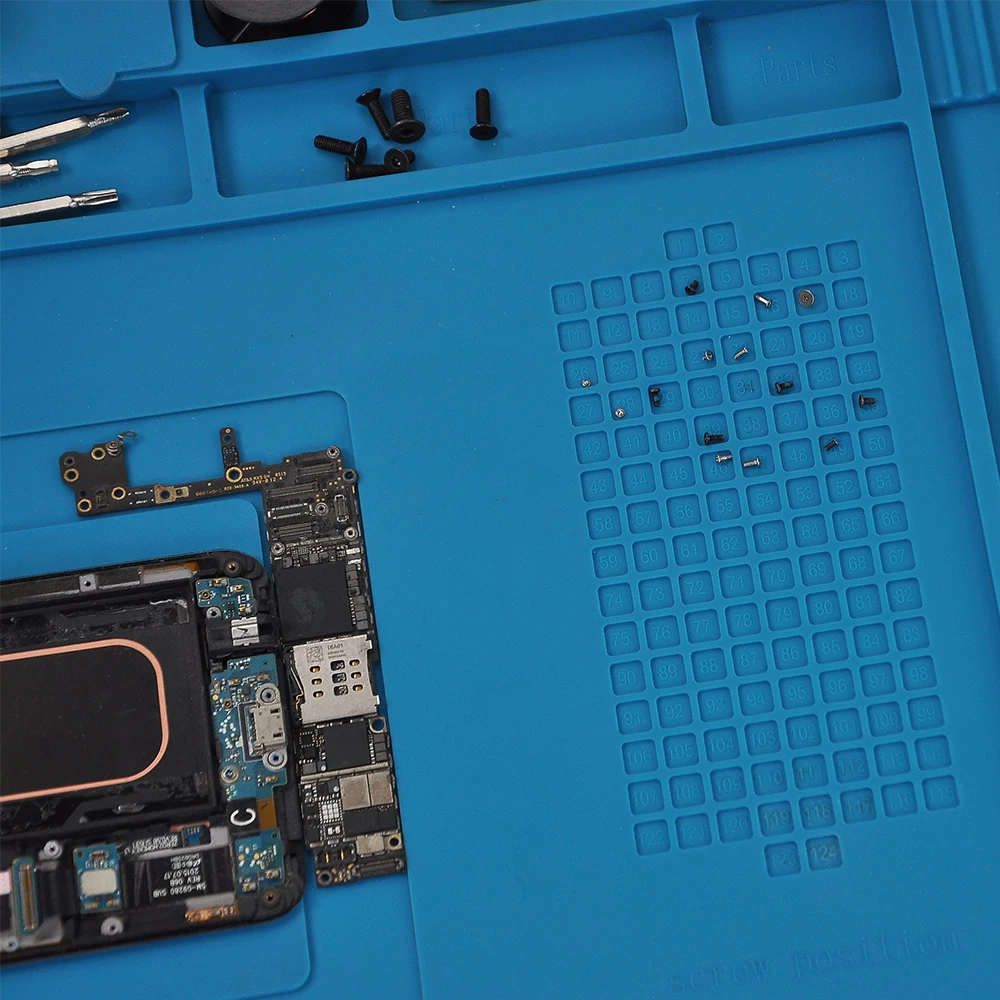 Silicone Soldering Mat Pad Desk Platform for Welding Station Iron Phone PC Repair Magnetic Heat Insulation No Lead S-160