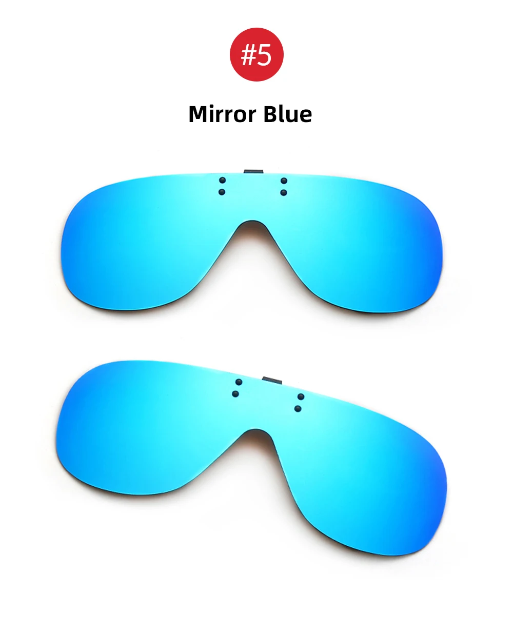 VIVIBEE Flip Up Clip on Sunglasses Polarized Fishing Men Grey Lens Driving UV400 Aviation Cool Oversized Night Vision Shades