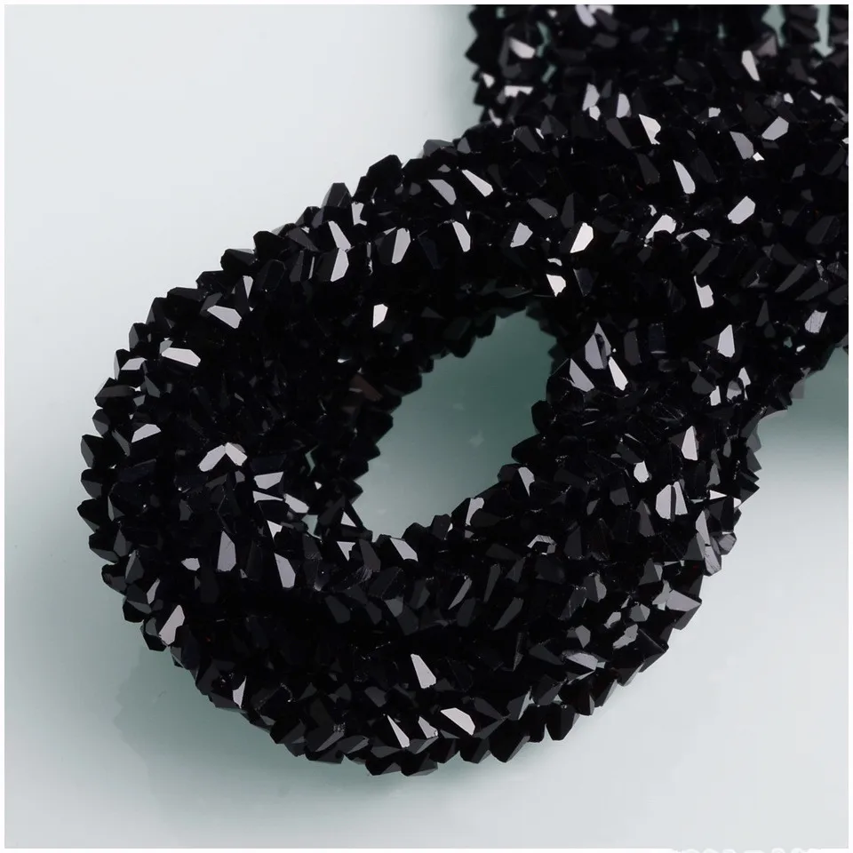 Accessories Shining 3mm Triangle Crystal Beads Glass Seed Czech Loose Beads For Jewelry Making DIY Needlework Earring Necklace