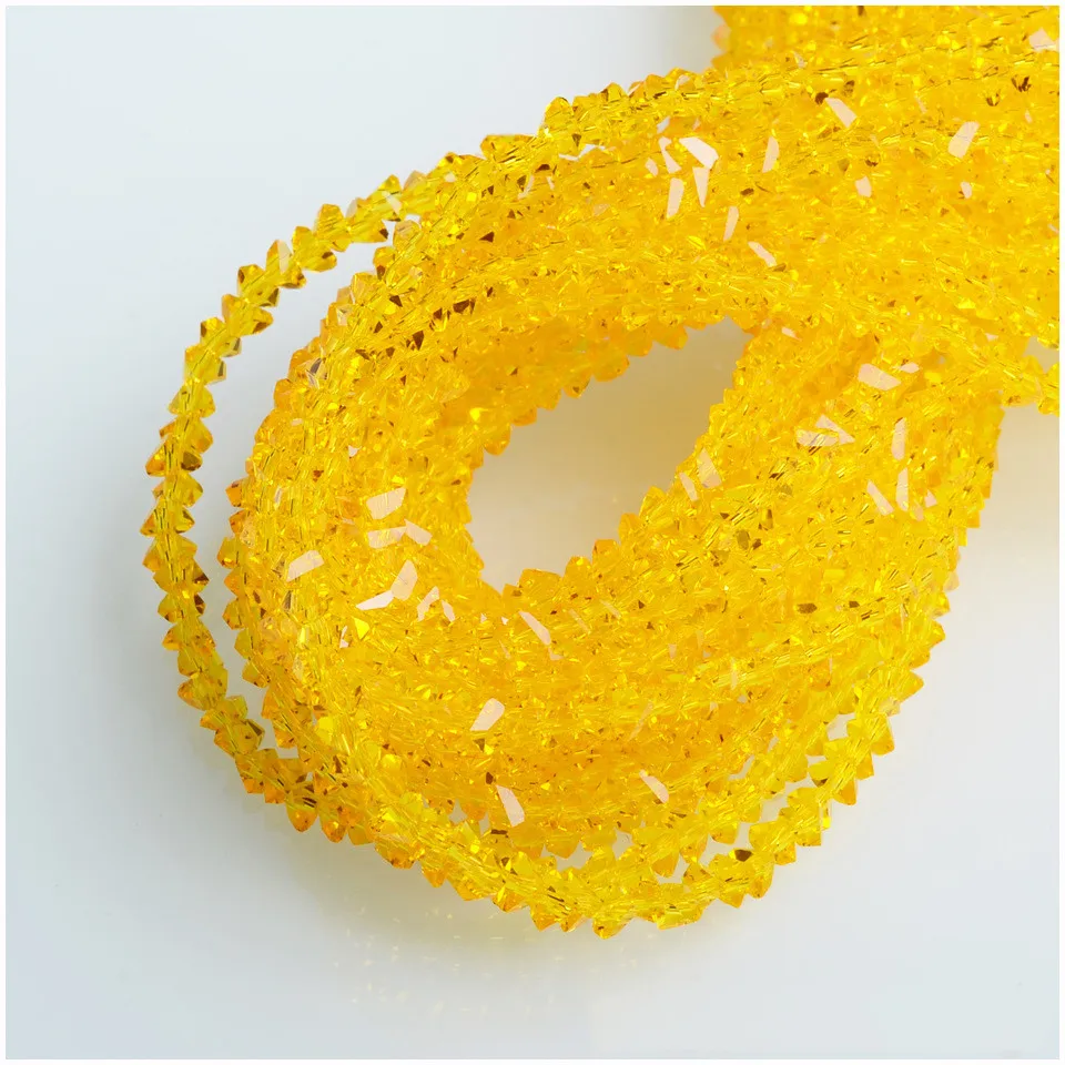 Accessories Shining 3mm Triangle Crystal Beads Glass Seed Czech Loose Beads For Jewelry Making DIY Needlework Earring Necklace