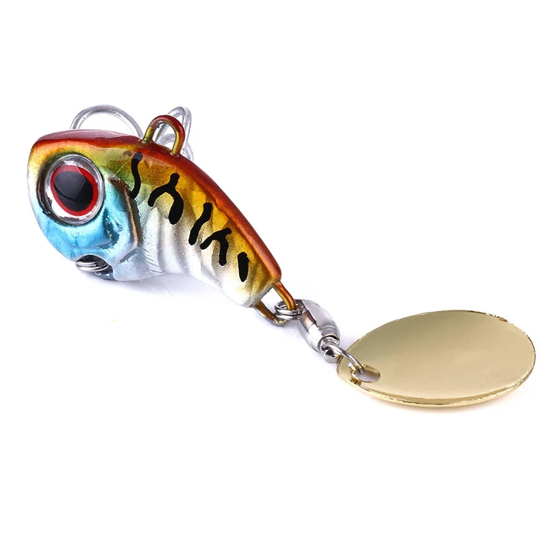 1Pcs Rotating Metal VIB vibration Bait Spinner Spoon Fishing Lures 8g/16g/21g Jigs Trout Wobbler Fishing Hard Baits Tackle Pesca