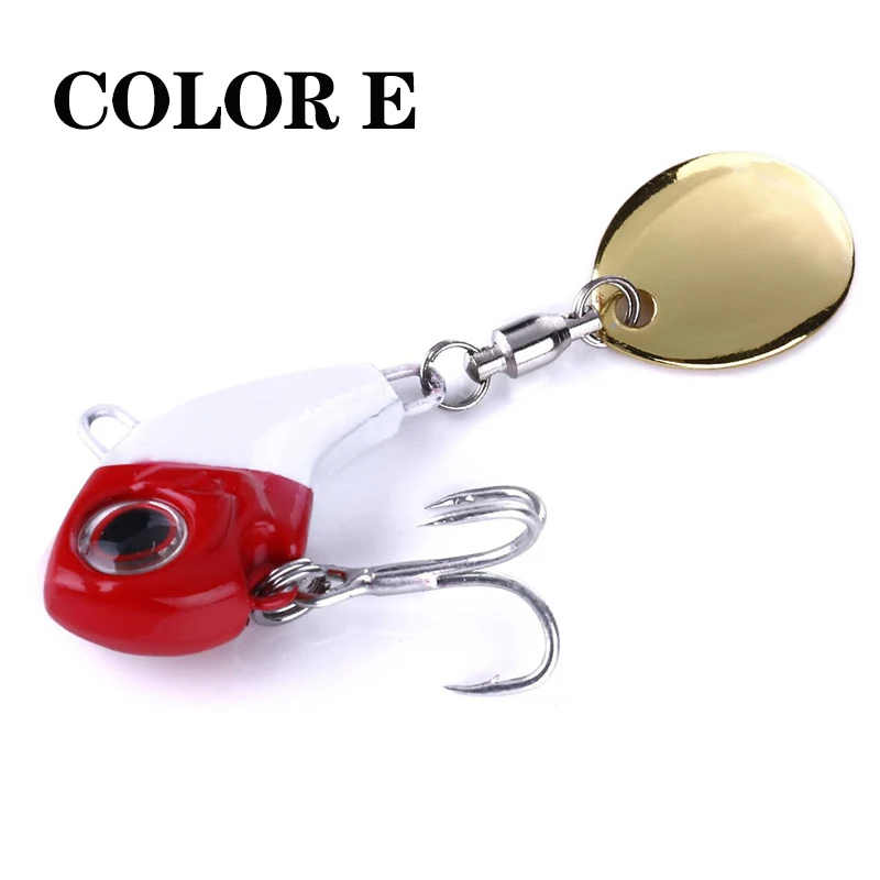 1Pcs Rotating Metal VIB vibration Bait Spinner Spoon Fishing Lures 8g/16g/21g Jigs Trout Wobbler Fishing Hard Baits Tackle Pesca