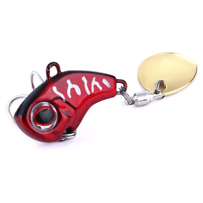 1Pcs Rotating Metal VIB vibration Bait Spinner Spoon Fishing Lures 8g/16g/21g Jigs Trout Wobbler Fishing Hard Baits Tackle Pesca