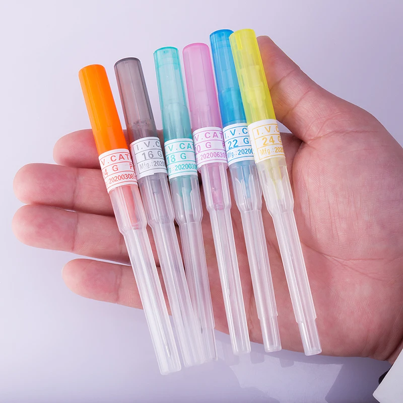 6pcs Sterilized Catheter Piercing Needles Supply Professional Piercing Stores Home Nose Lip Ear Eyebrow Body Piercing Needle