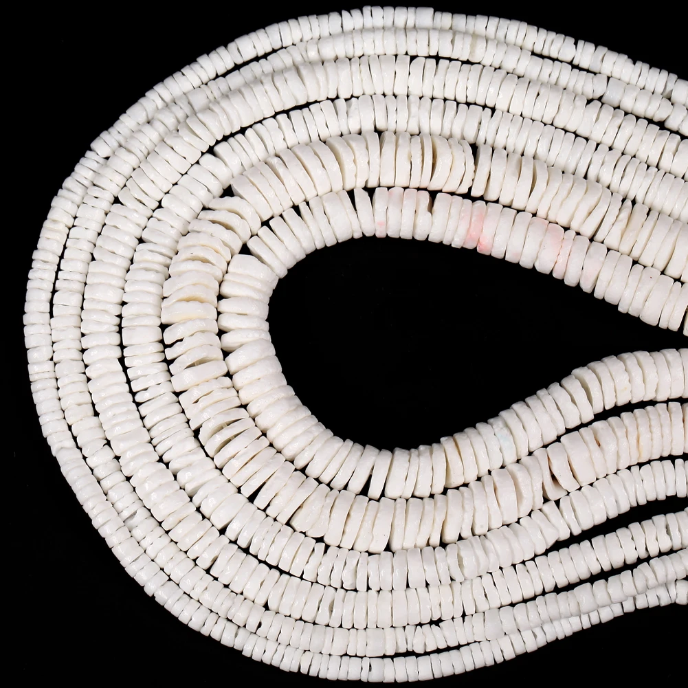 Natural White Shell Mother Of Pearl Seashell Round Shape Spacer Beads For Jewelry Making DIY Bracelet Necklace Handmade 4/6/8mm
