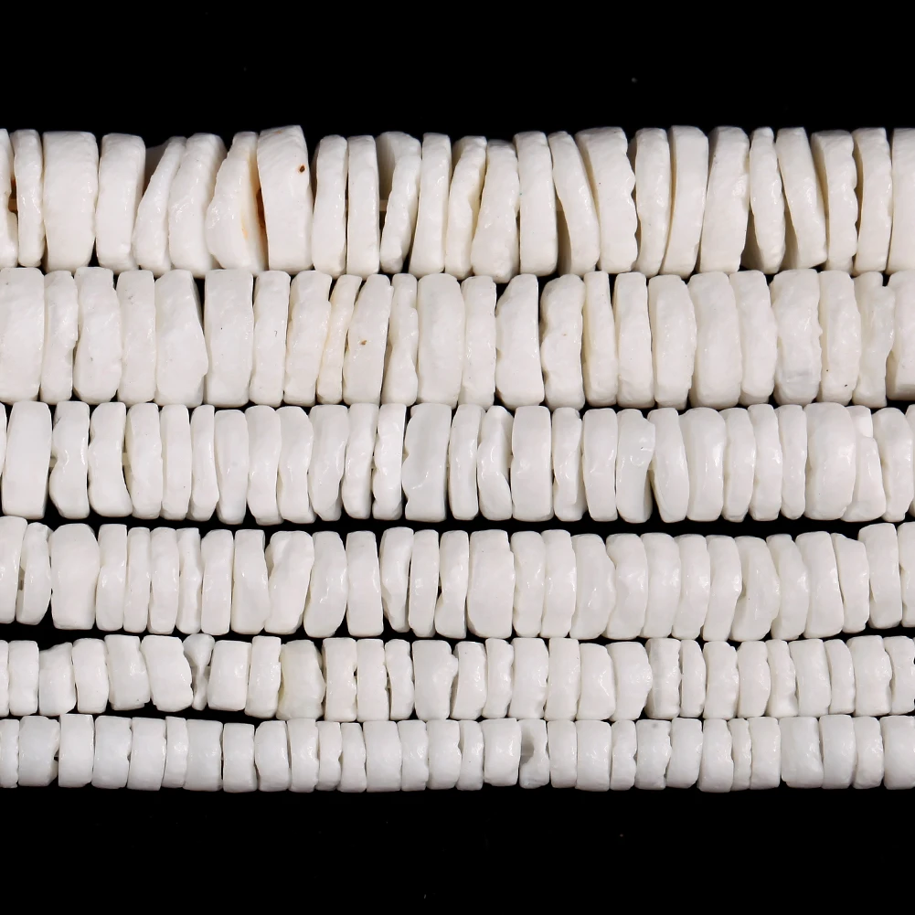 Natural White Shell Mother Of Pearl Seashell Round Shape Spacer Beads For Jewelry Making DIY Bracelet Necklace Handmade 4/6/8mm