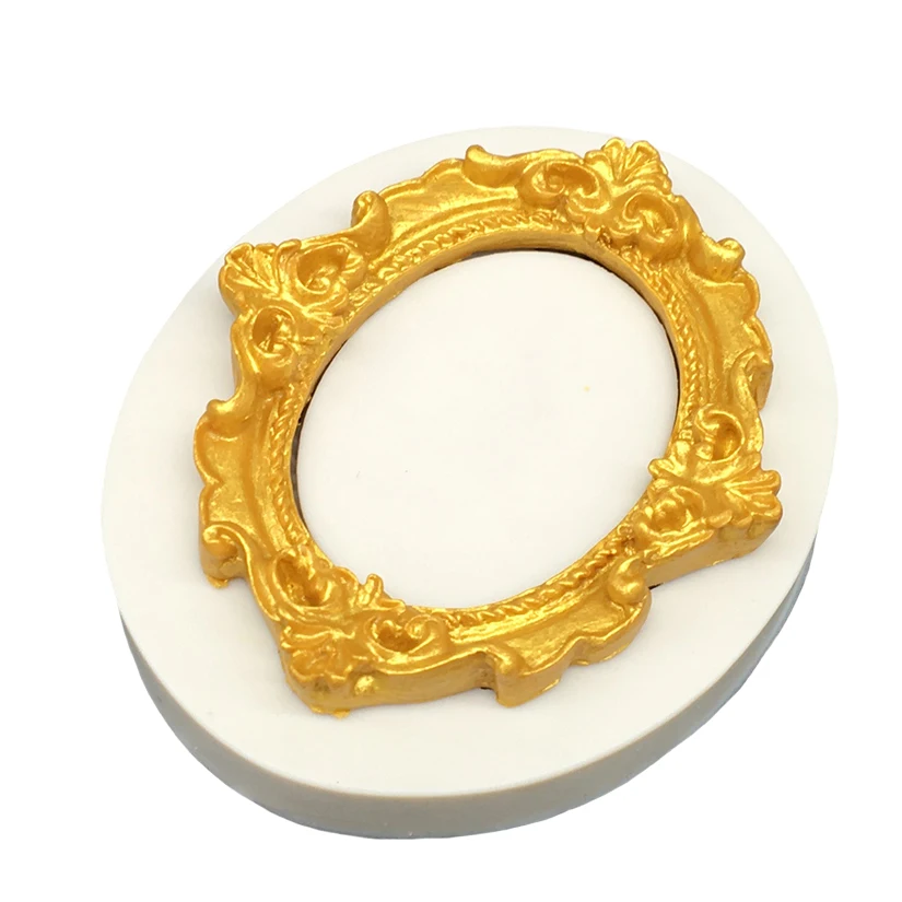 Photo Frame Mirror Silicone Mold Resin Tools Sugarcraft Cupcake Baking Mold Fondant Cake Decorating Tools