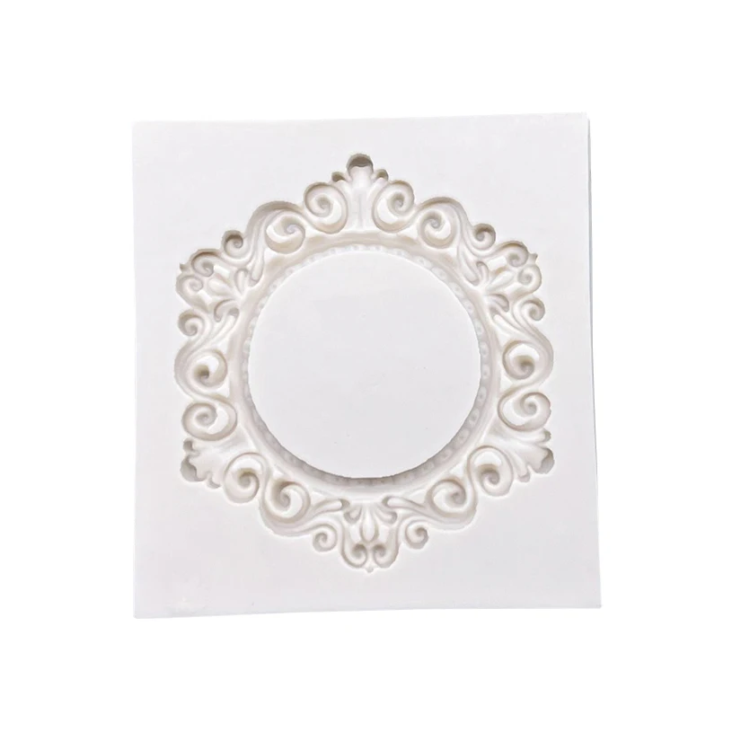 Photo Frame Mirror Silicone Mold Resin Tools Sugarcraft Cupcake Baking Mold Fondant Cake Decorating Tools