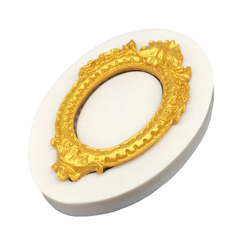 Photo Frame Mirror Silicone Mold Resin Tools Sugarcraft Cupcake Baking Mold Fondant Cake Decorating Tools
