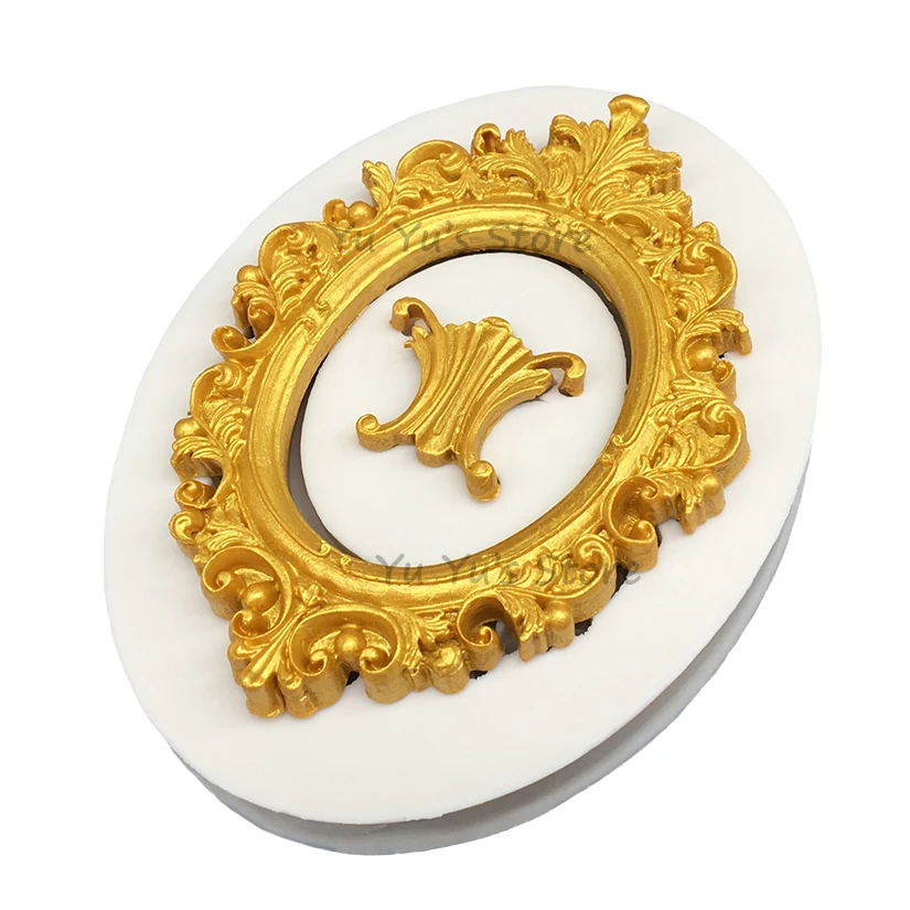 Photo Frame Mirror Silicone Mold Resin Tools Sugarcraft Cupcake Baking Mold Fondant Cake Decorating Tools